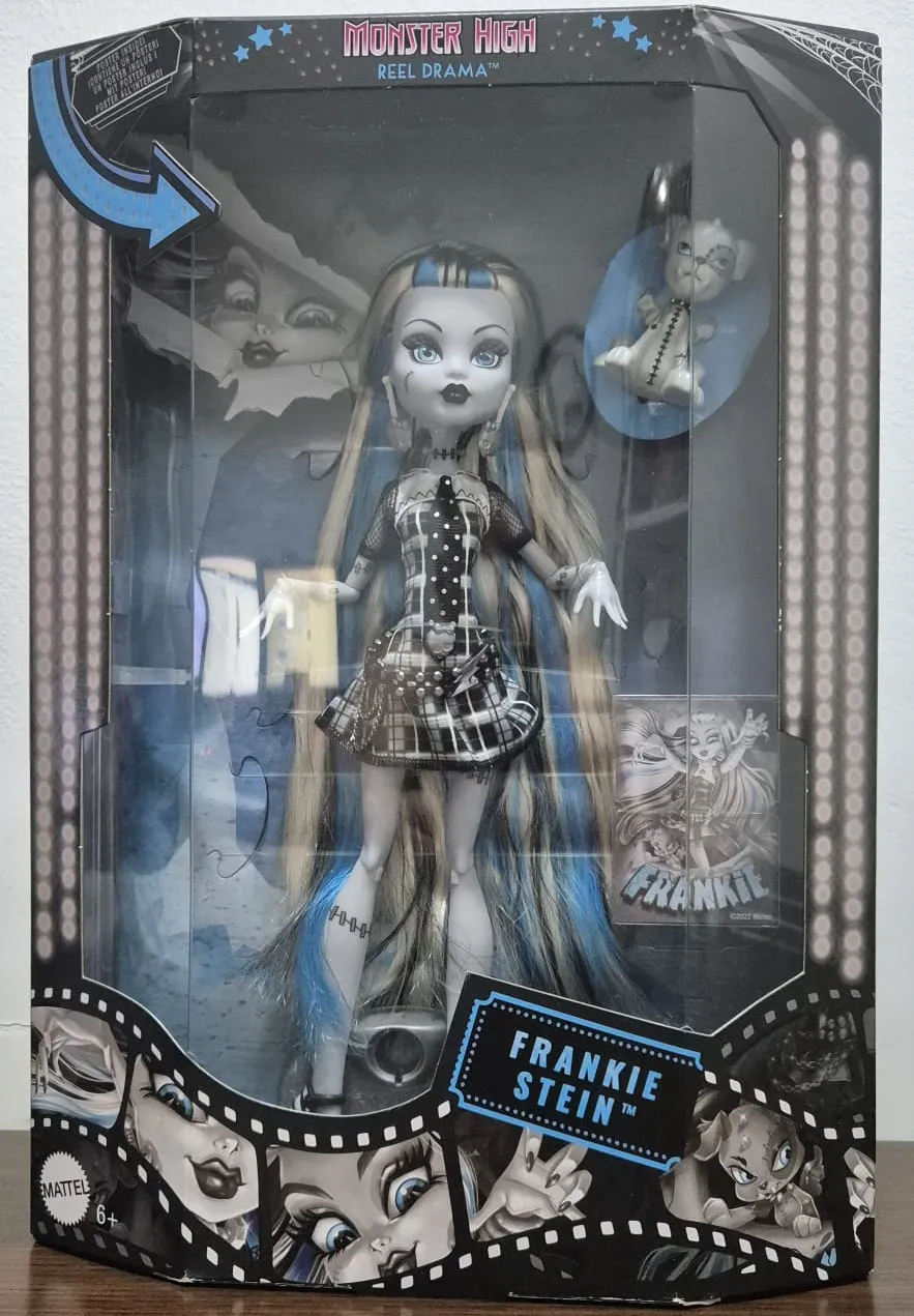 Muñeca Monster High Reel Drama Frankie Stein nueva en su caja original.