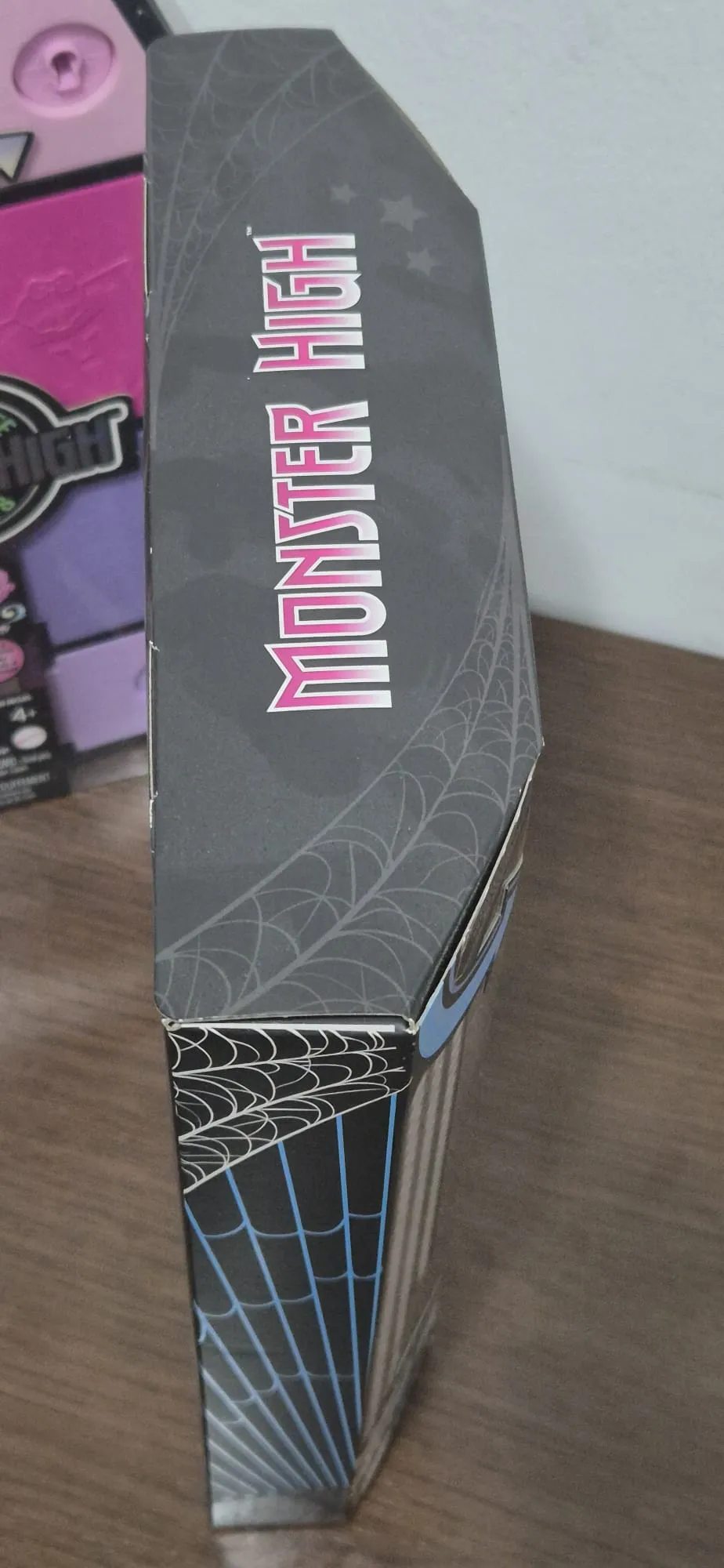 Vista superior de la caja de la muñeca Monster High Reel Drama Frankie Stein.